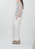 Pico Cotton Pant — White