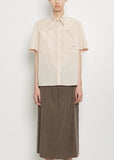 Cotton Foulard Short Sleeve Shirt