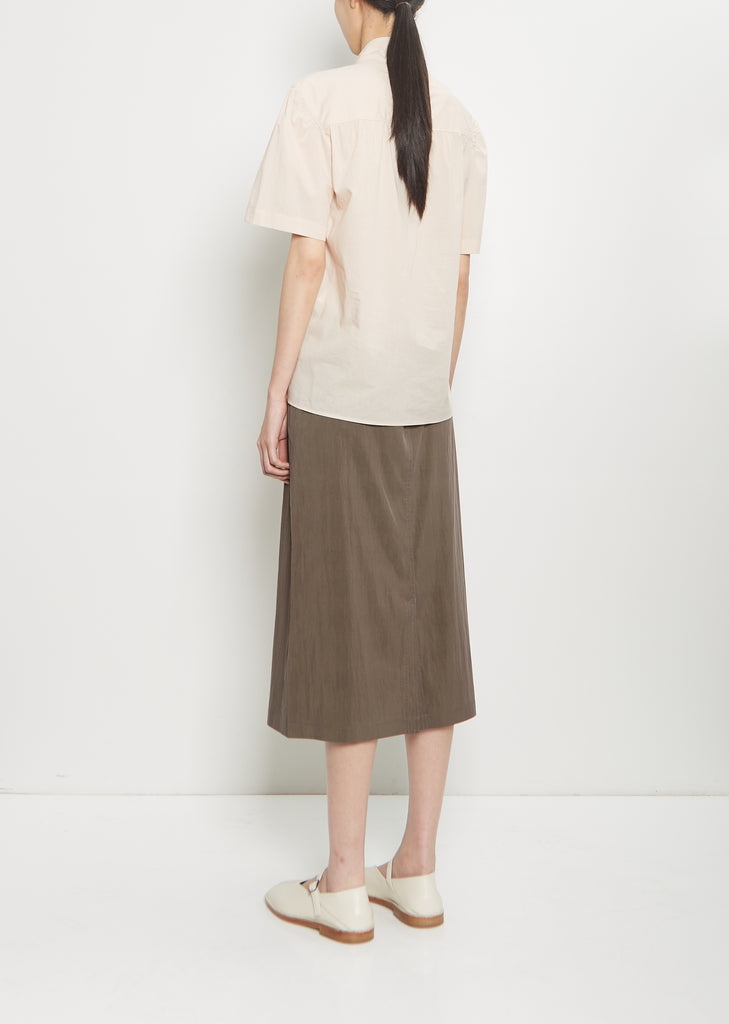 Cotton Foulard Short Sleeve Shirt