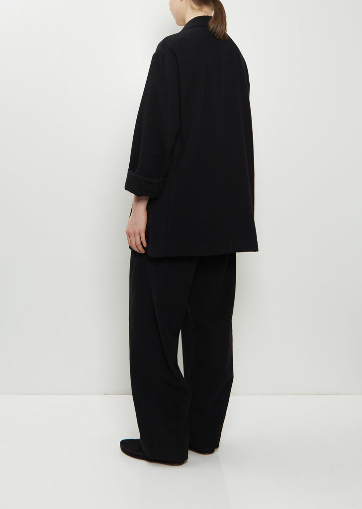 Wool Cashmere Fleece Single Breasted Jacket