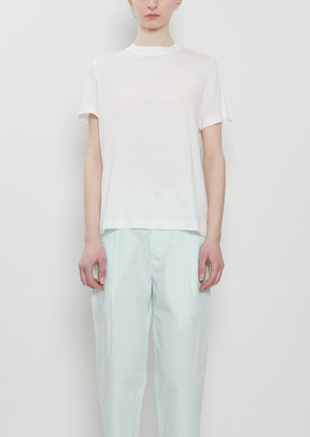 Tag Fine Cotton Jersey T-Shirt — White