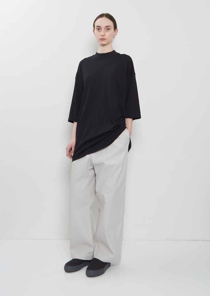 Tick Fine Cotton Jersey T-Shirt — Black