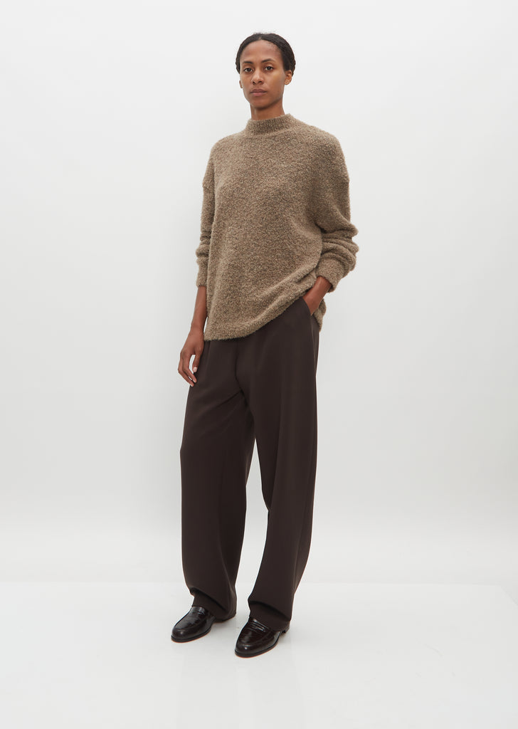 Owen Alpaca and Wool Sweater — Beige