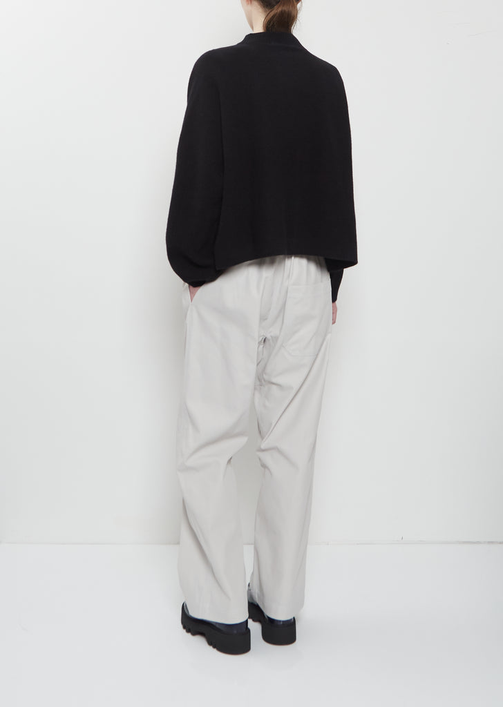 Meltem Superfine Wool Cardigan — Black