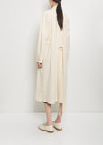 Wool Blend Light Slitted Overcoat