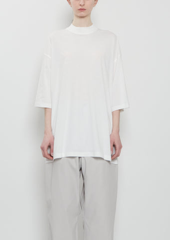 Tick Fine Cotton Jersey T-Shirt — Off White