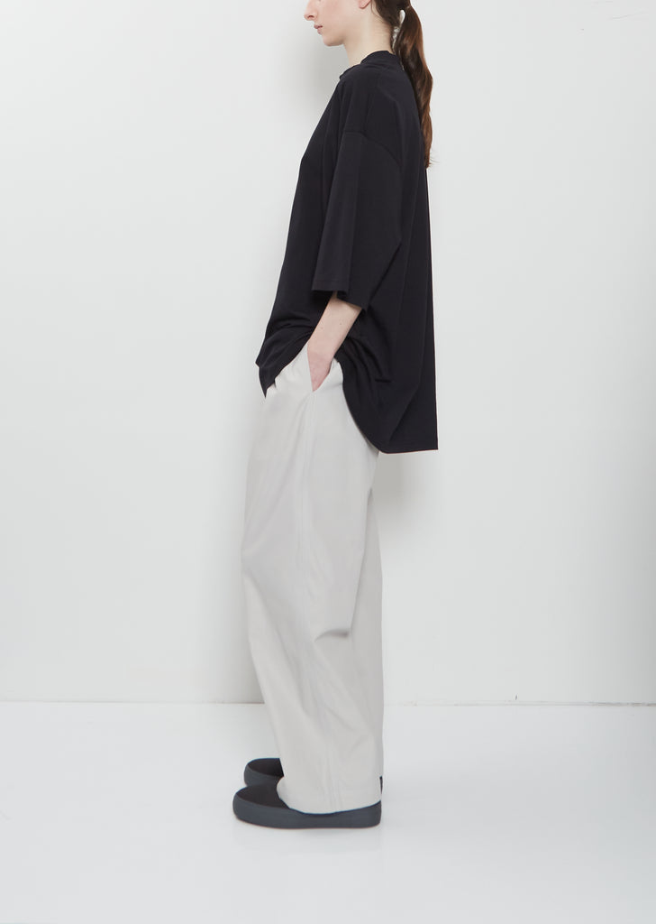 Tick Fine Cotton Jersey T-Shirt — Black