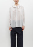 Ruffle Collar Baggy Shirt