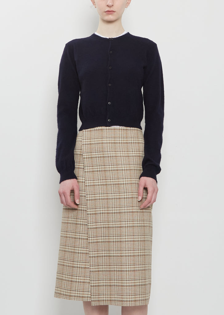 Brushed Cashmere Cotton Knit Cardigan