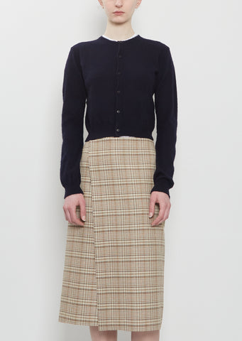 Brushed Cashmere Cotton Knit Cardigan