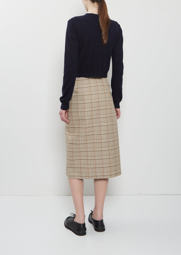 Brushed Cashmere Cotton Knit Cardigan