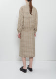 Silk Linen Nep Check Blouson