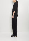 Cotton Short Sleeve Overshirt — Black