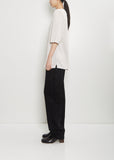 Cotton Short Sleeve Overshirt — Stone Beige Melange