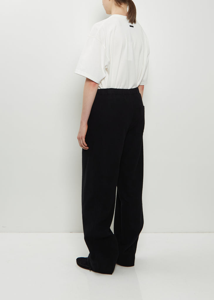 Wool Cashmere Fleece Easy Twist Trousers