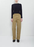 Dyed Cotton Chino Pants — Beige
