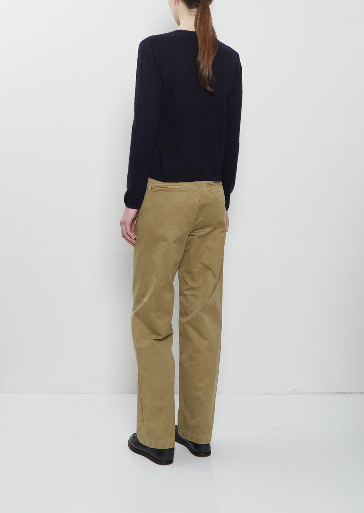 Brushed Cashmere Cotton Knit Sweater