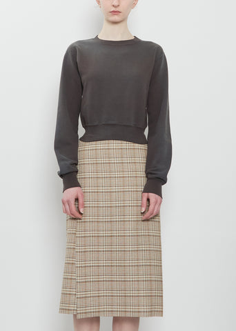 Dyed Pima Cotton Sweatshirt — Ink Black