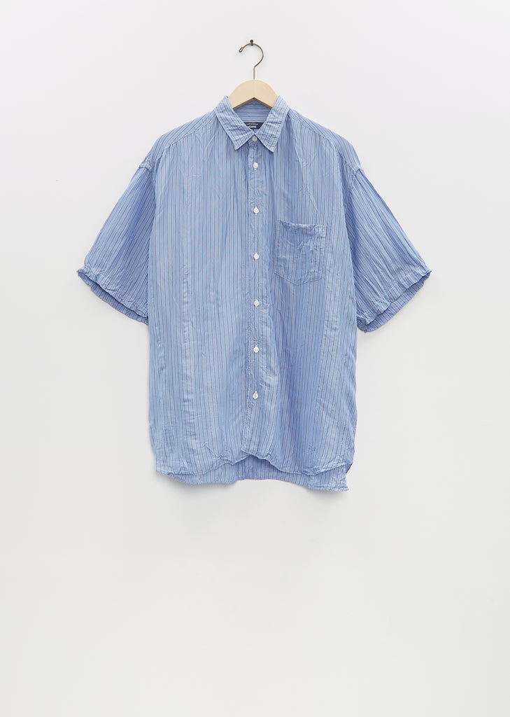 Washed Stripe Short Sleeve Shirt