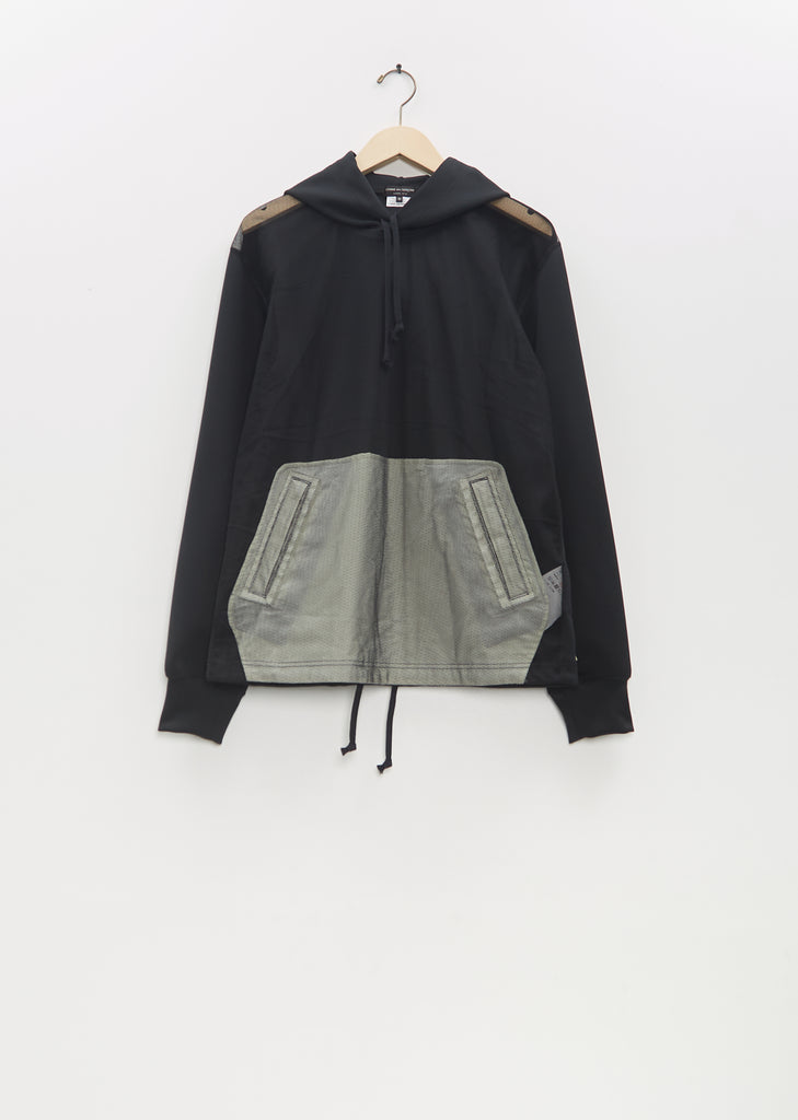 Mesh Contrasting Pocket Hoodie