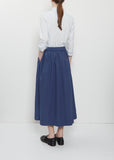 Ivy Cotton Skirt — American Blue
