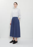 Ivy Cotton Skirt — American Blue