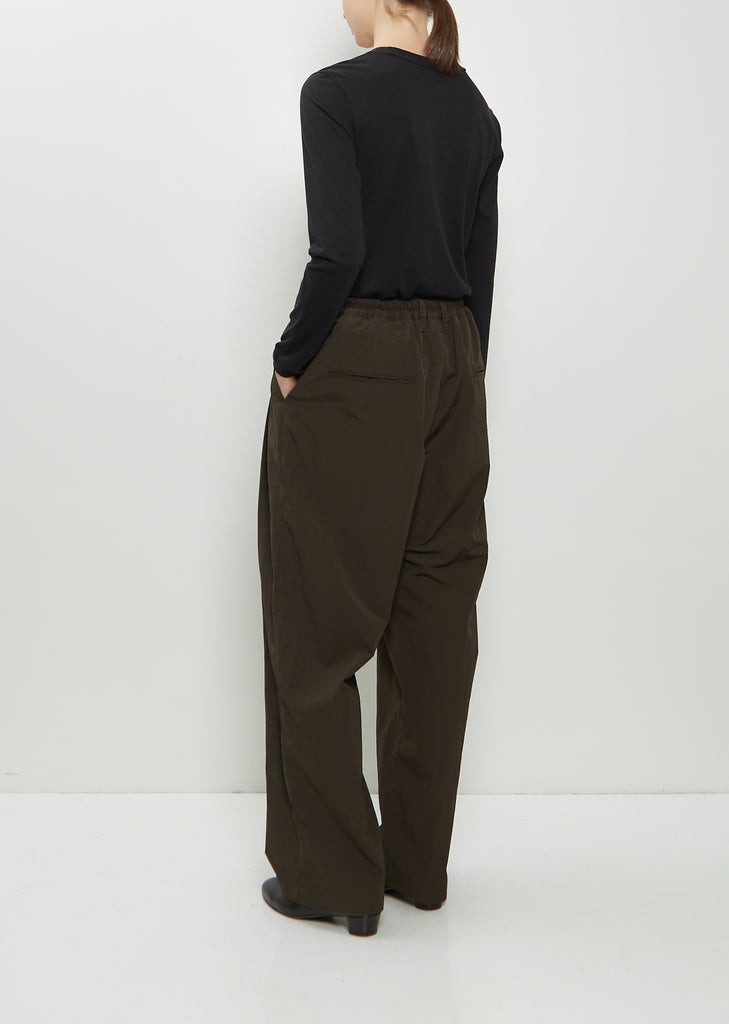 Windproof Nylon Wide Easy Trousers