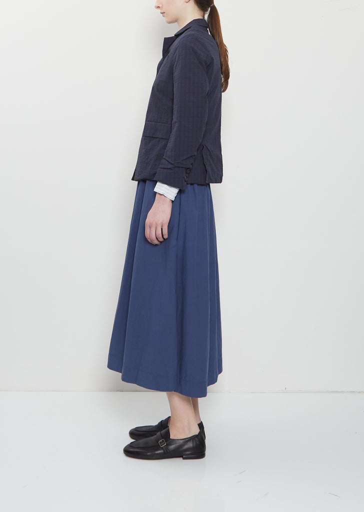 Guilia Cotton Jacket — Navy Check