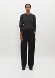 Belted Cropped Cashmere Pants