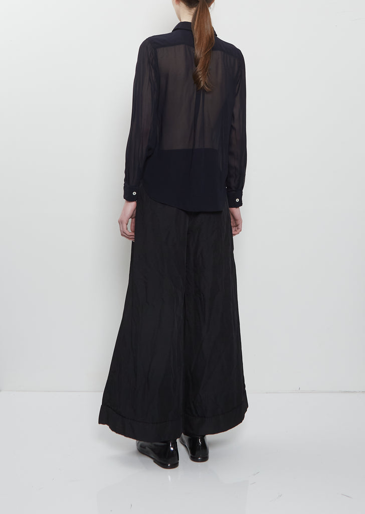 Button Up Sheer Shirt