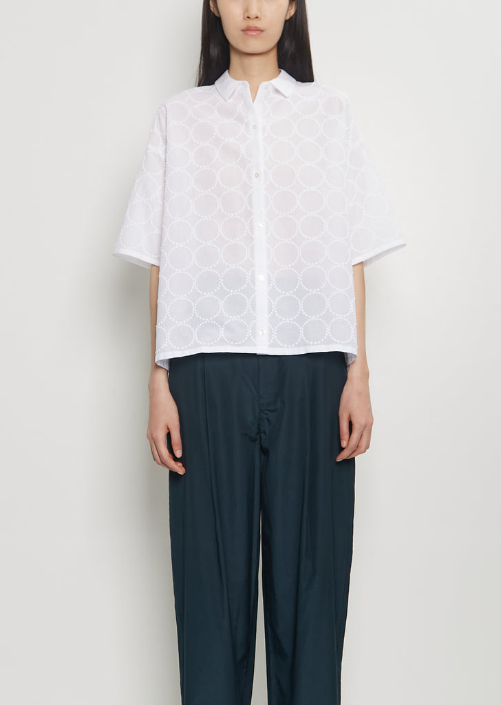 Tambourine Cotton Blouse — White