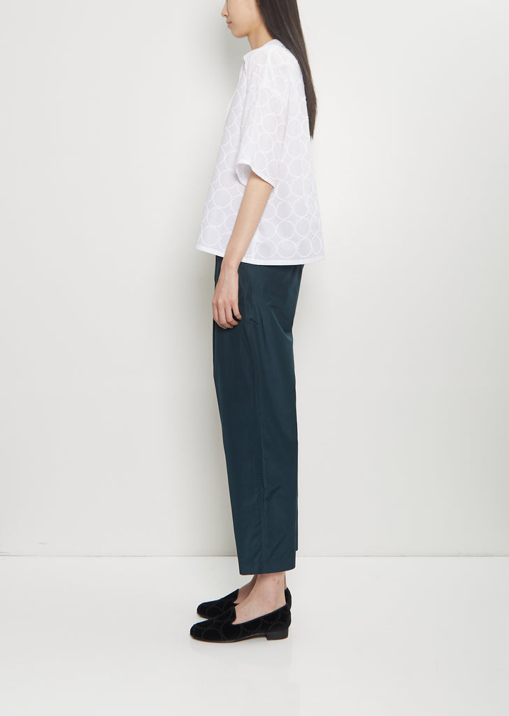 Tambourine Cotton Blouse — White