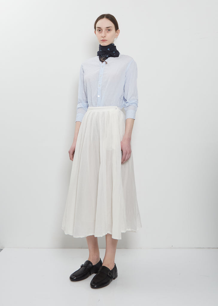 Shibori Cotton Gauze Scarf — Navy