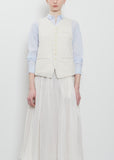 Washed Cotton Oxford Vest