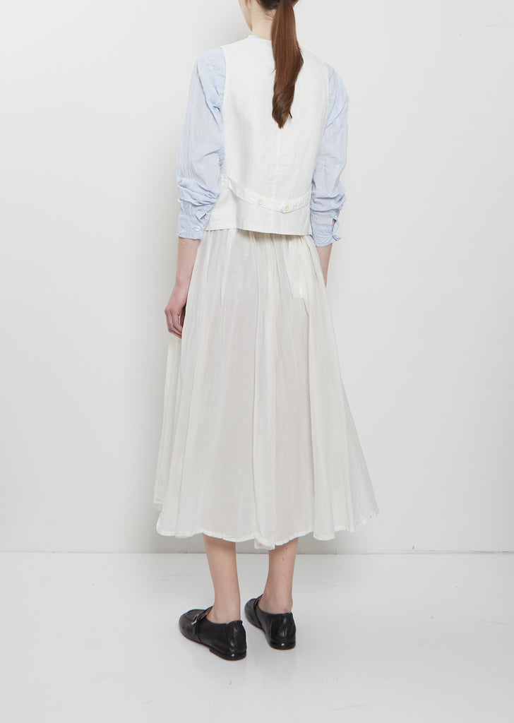 Washed Cotton Oxford Vest