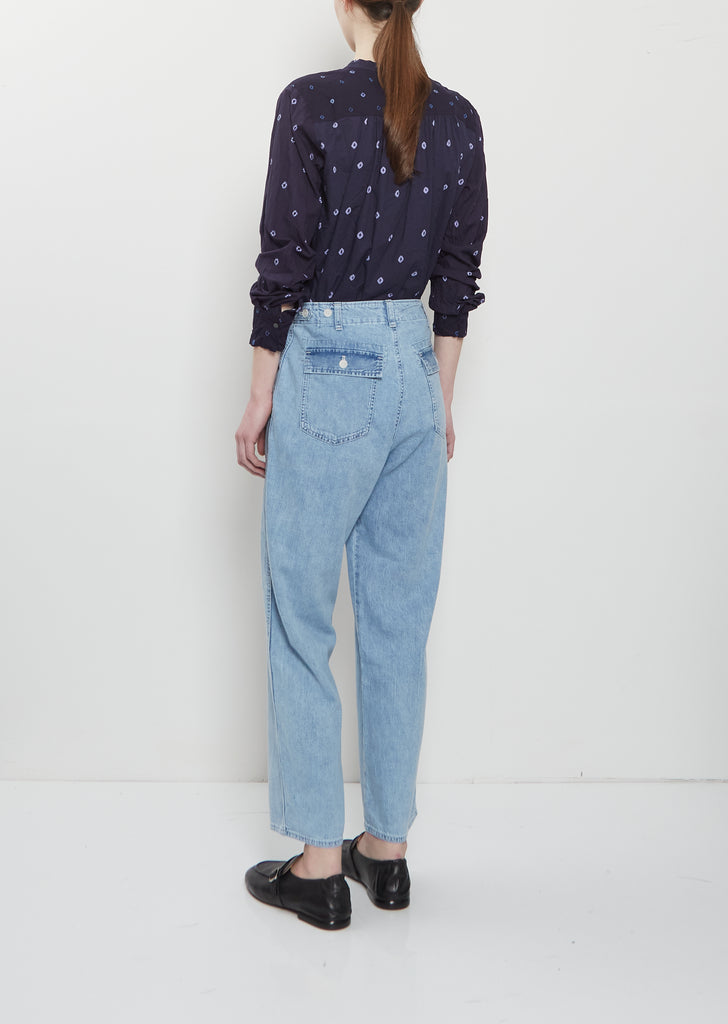 Natural Denim Baker Pants — Ice Blue