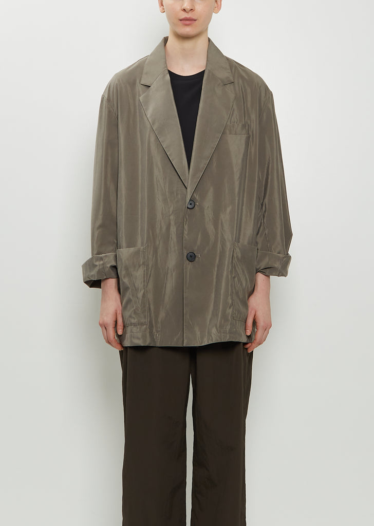 Technical Silk Single Breasted Jacket