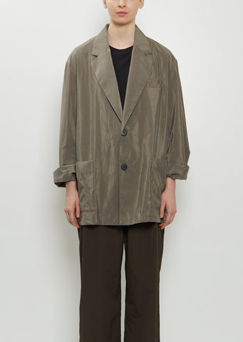 Technical Silk Single Breasted Jacket