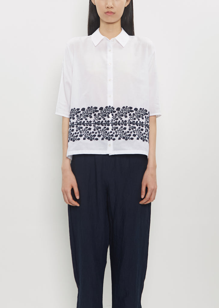Floraleaf Cotton Blouse