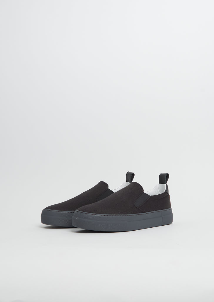New Friend Canvas Sneaker — Black