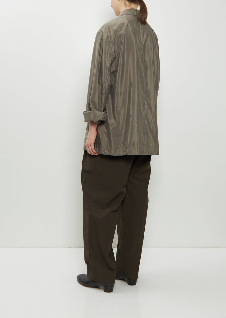 Technical Silk Single Breasted Jacket