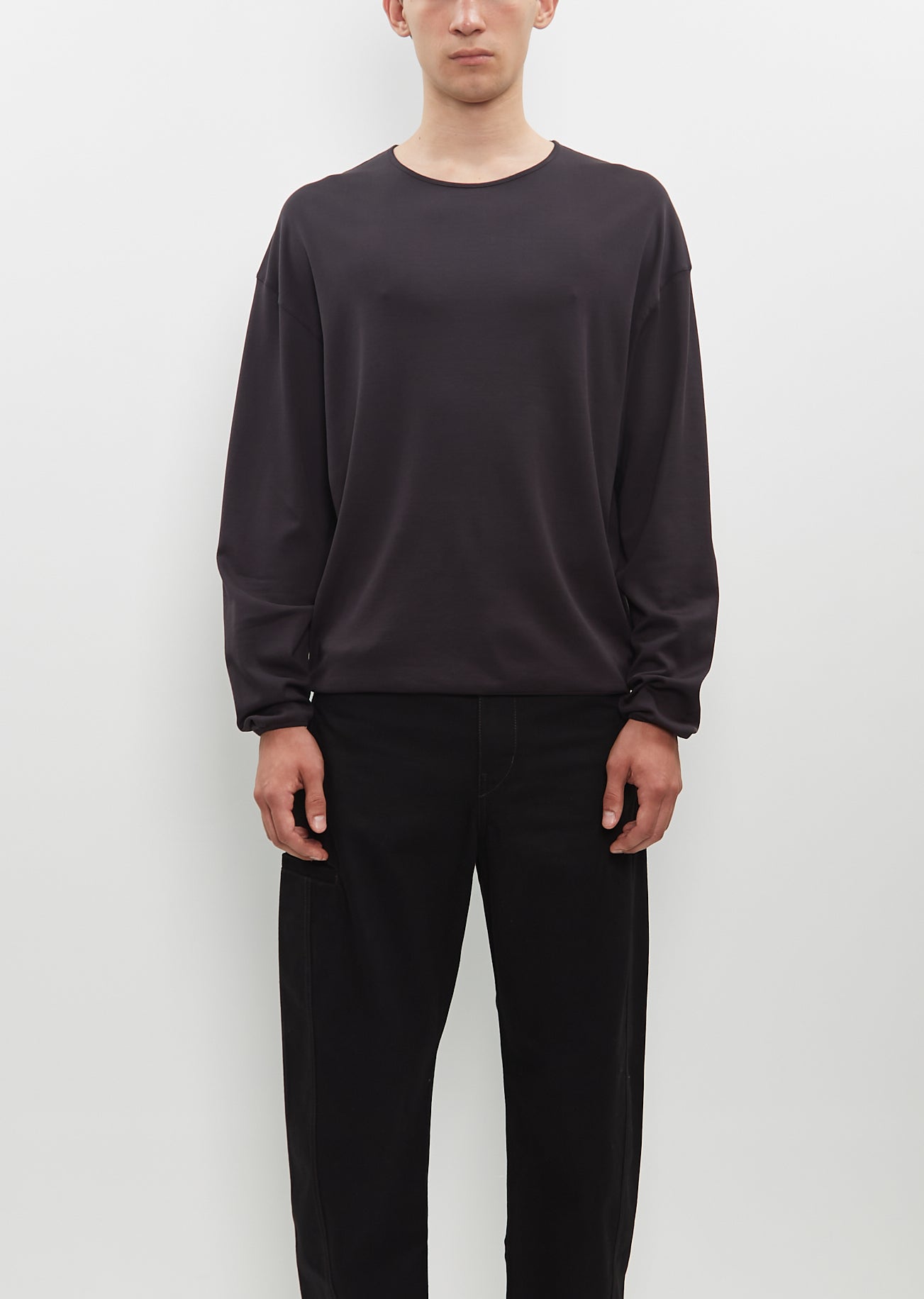 LEMAIRE LS RELAXED TEE サイズS Namu Shop - Lemaire LS Relaxed Tee - Black