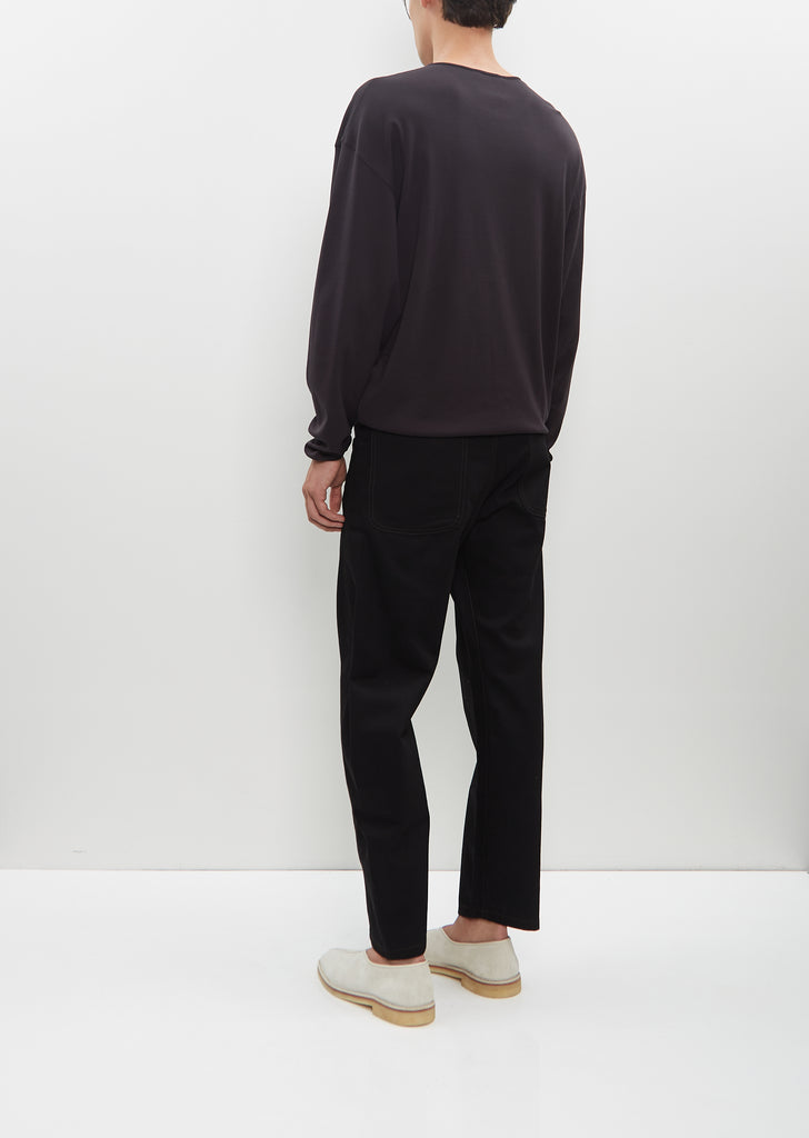 LS Relaxed Tee — Squid Ink