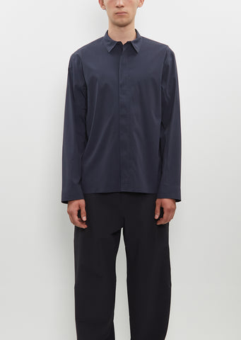 Metry LS Shirt — Black Sapphire