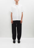 Cotton Poplin Polo Shirt — Off White