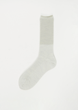 Two Tone Rib Socks — Light White