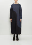 Pima Cotton Denim Wide Pullover Dress
