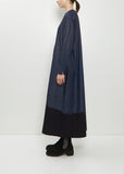 Pima Cotton Denim Wide Pullover Dress