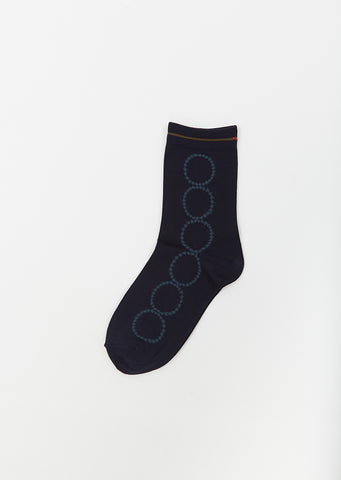 Tambourine Socks — Navy