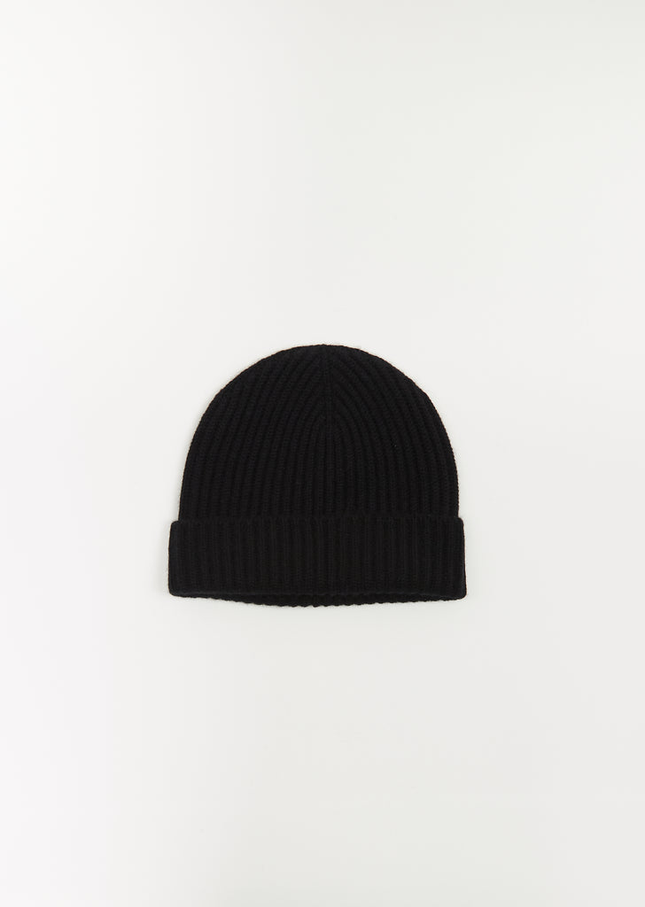 Alex Cashmere Beanie — Black
